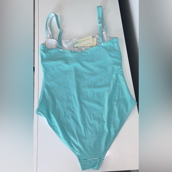 Sea Level Varsity Stripe Square Neck One-Piece Women’s Swimsuit NWT size 10 - Picture 11 of 16